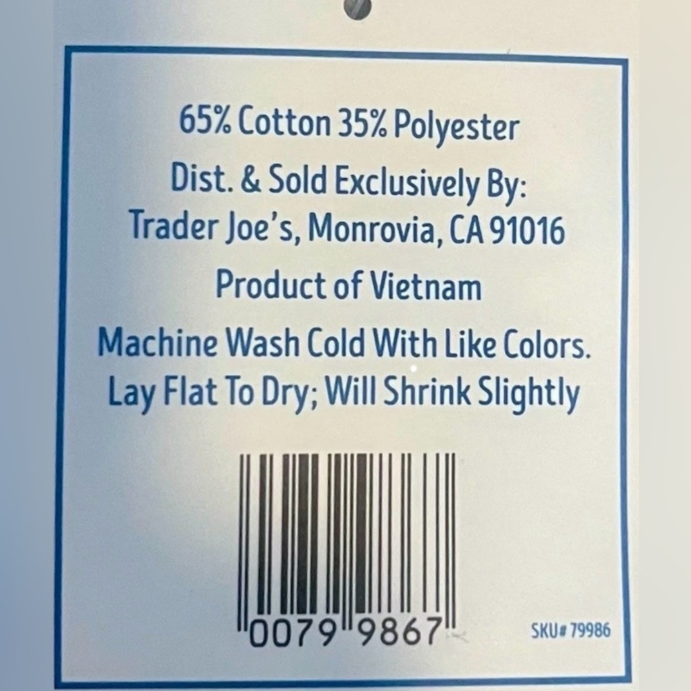 Trader Joe’s 2026 Mini Pastel Canvas Tote Bag Set Of 2 Easter Spring Colors 🩵💚 - Picture 8 of 8
